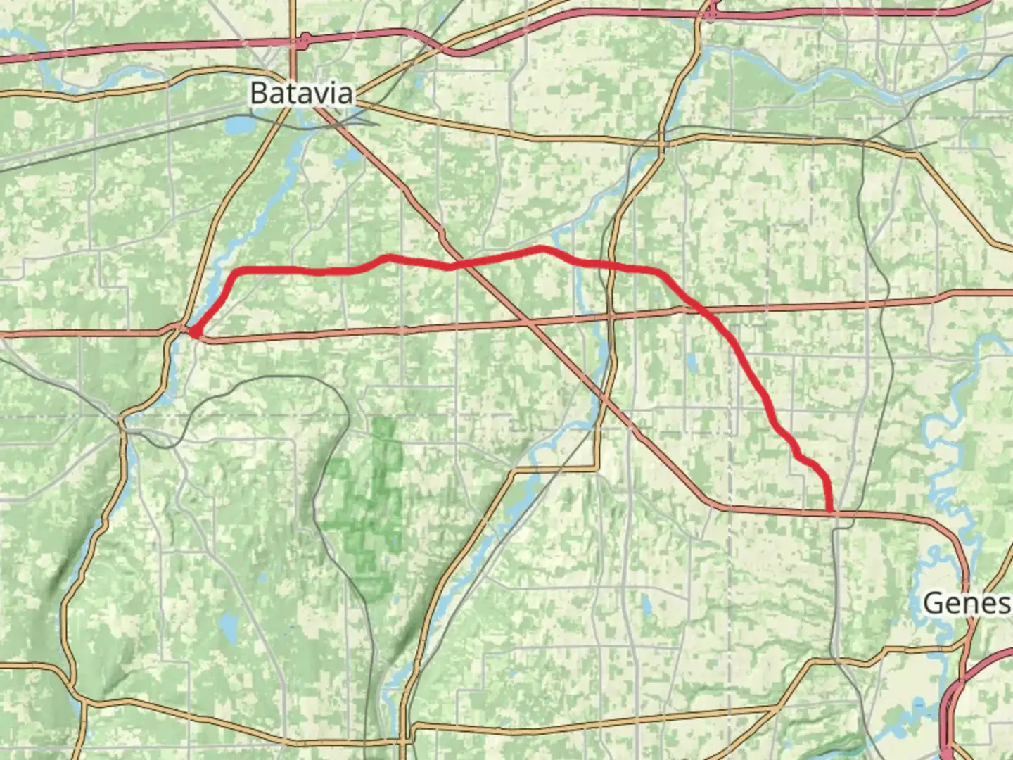 An image depicting the trail Bidwells Creek and its surrounding area.