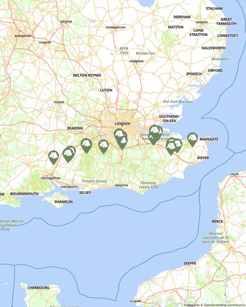 Pilgrims Way England Campgrounds and Places to Stay