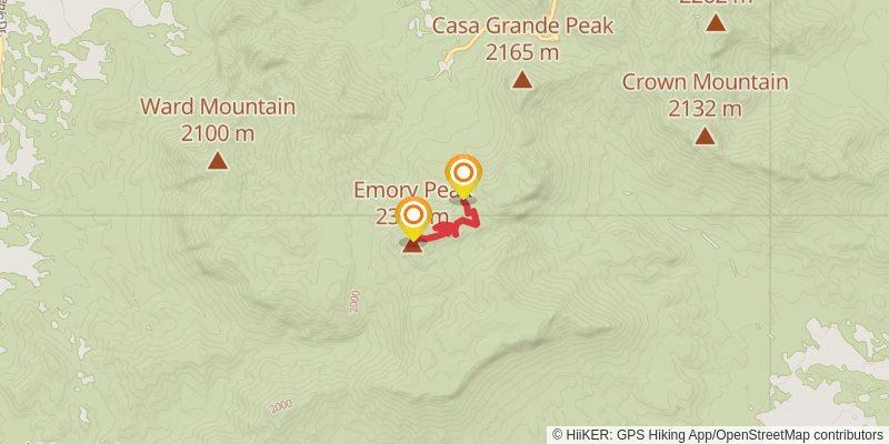 Outer Mountain Loop spur 1 Map