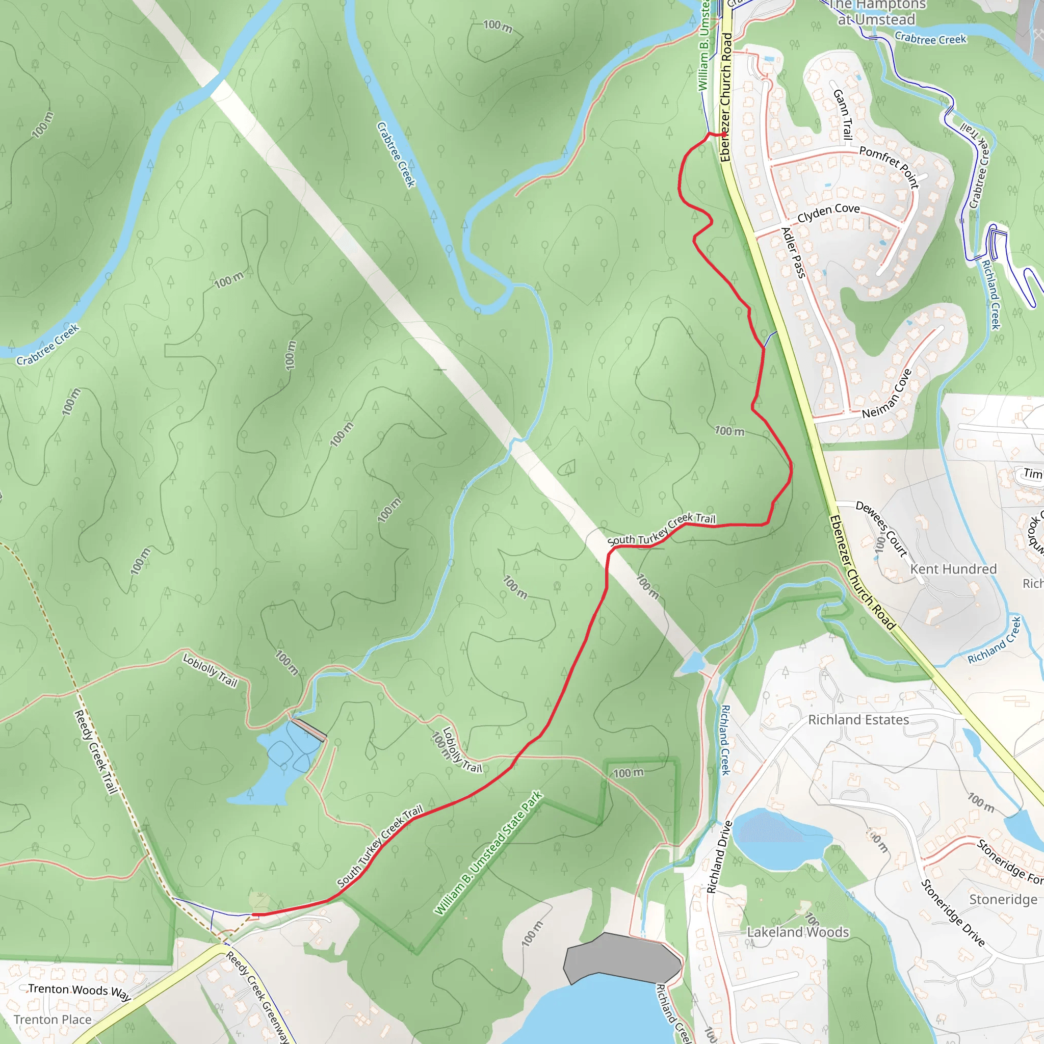 South Turkey Creek Trail mobile static map