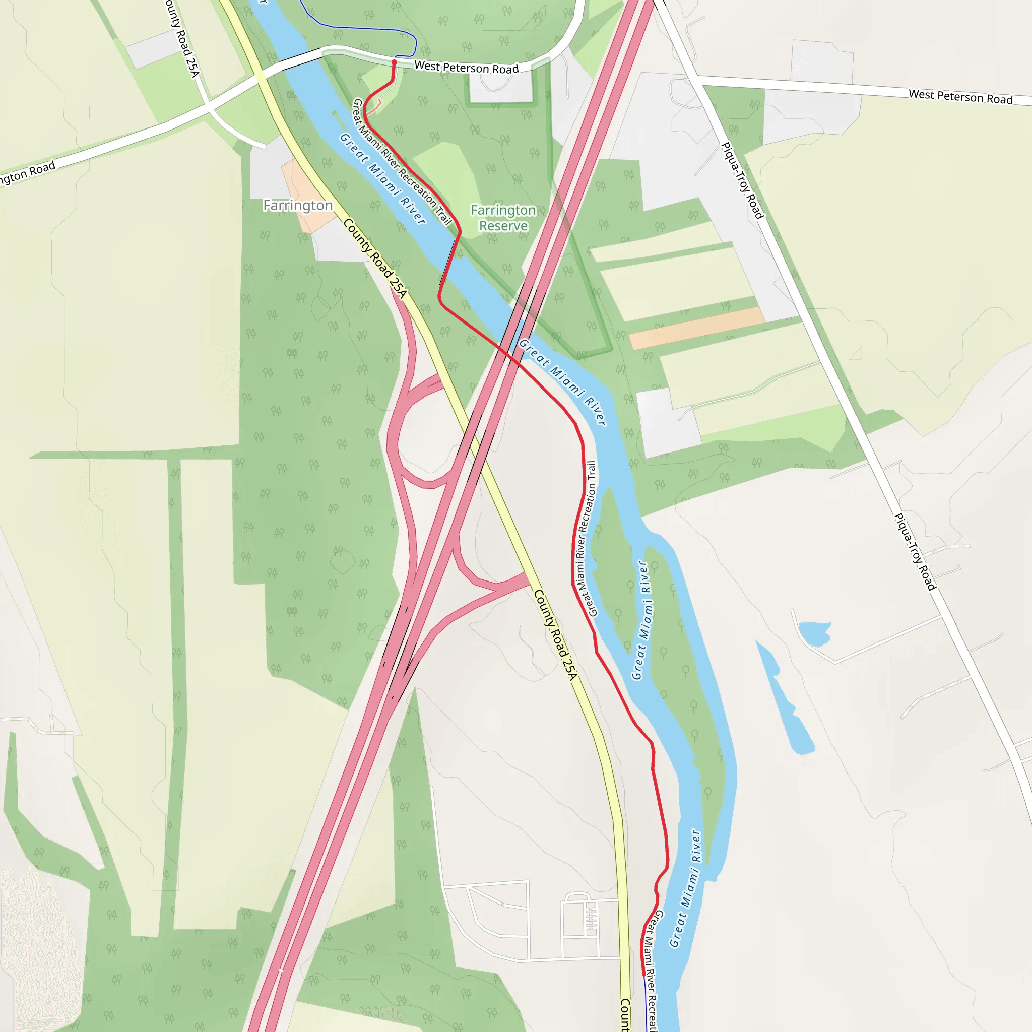 Buckeye Short Trail - West Peterson Road mobile static map