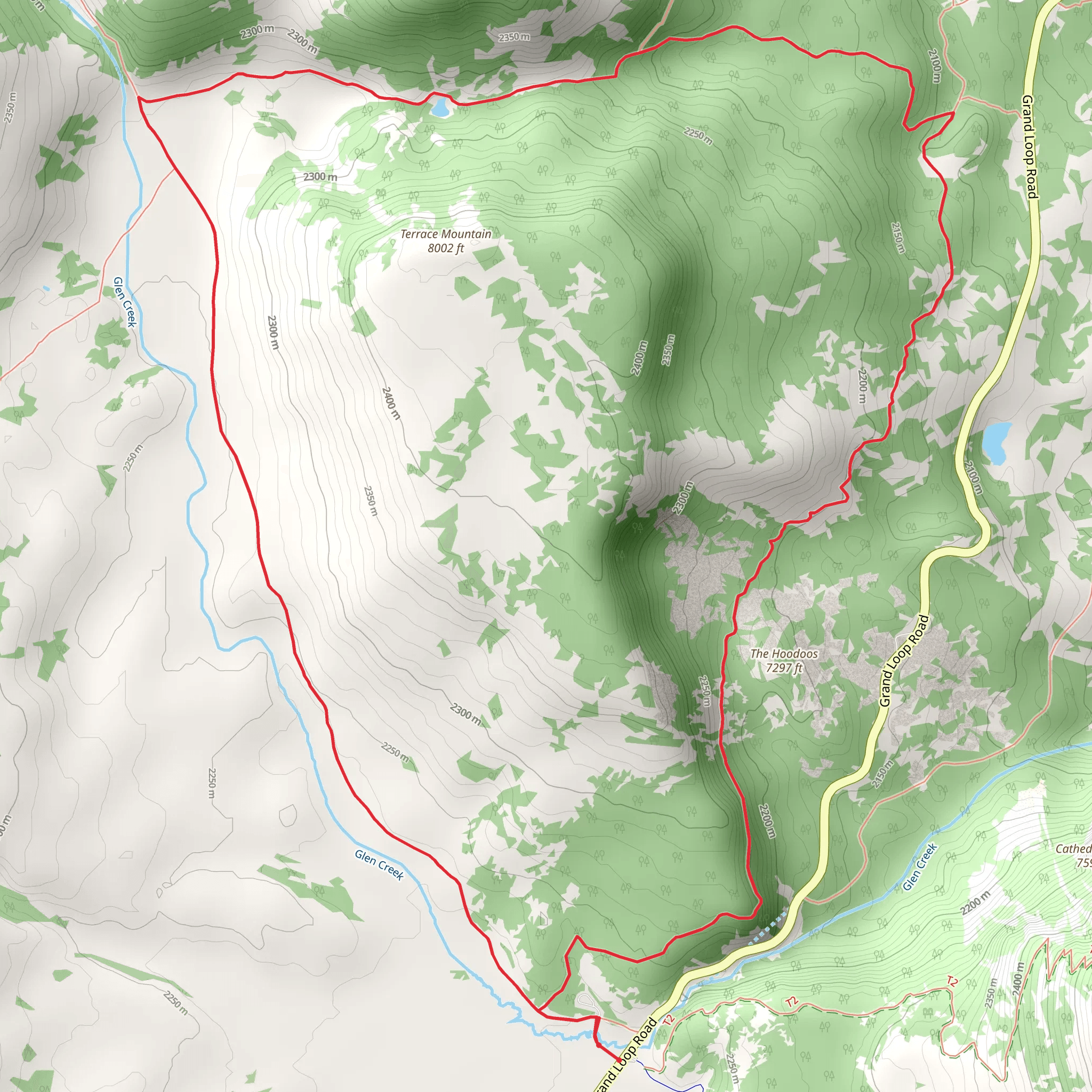 Snow Pass Loop mobile static map