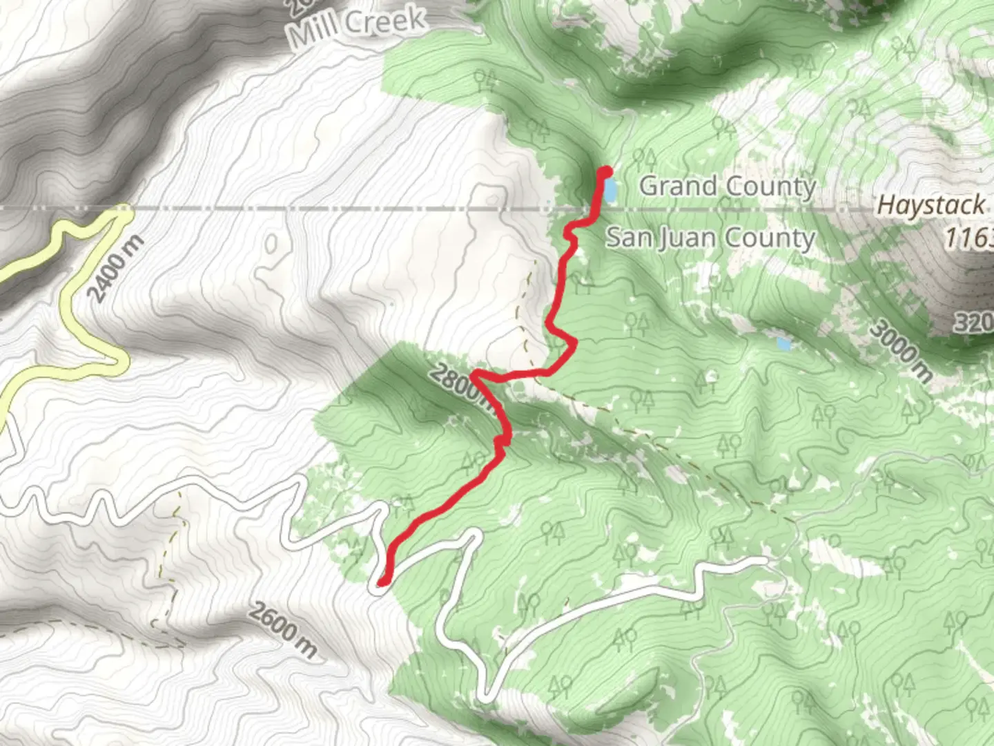 An image depicting the trail Boren Mesa Trail and its surrounding area.