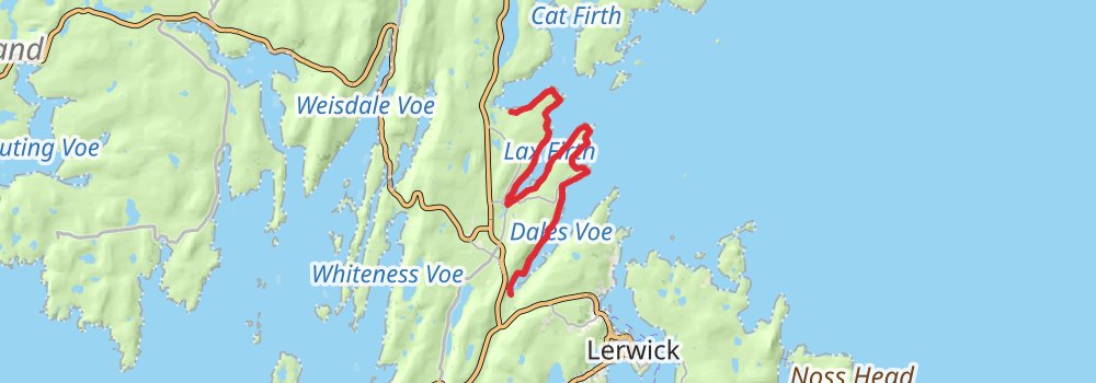 Coastal Walk of Shetland - East stage 2 Map