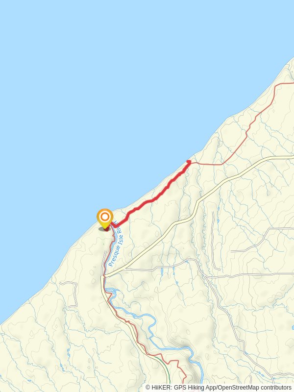 Manabezho Falls and Lake Superior Trail
