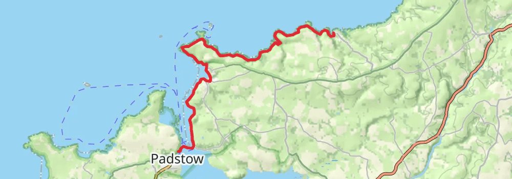 South West Coast Path stage 14 Map