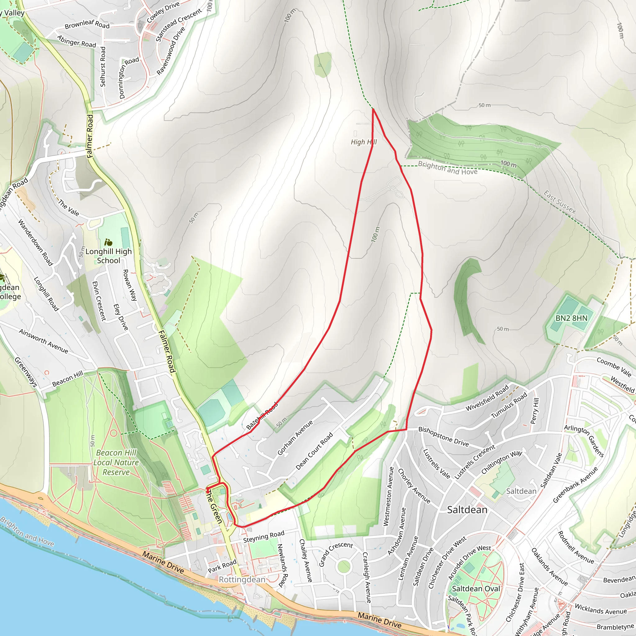 Kipling's Walk Leaflet mobile static map