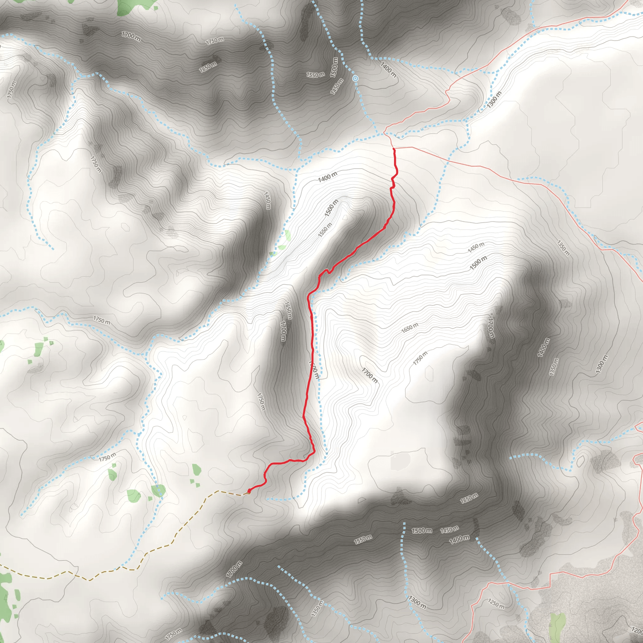 Schmutz Spring Trail mobile static map