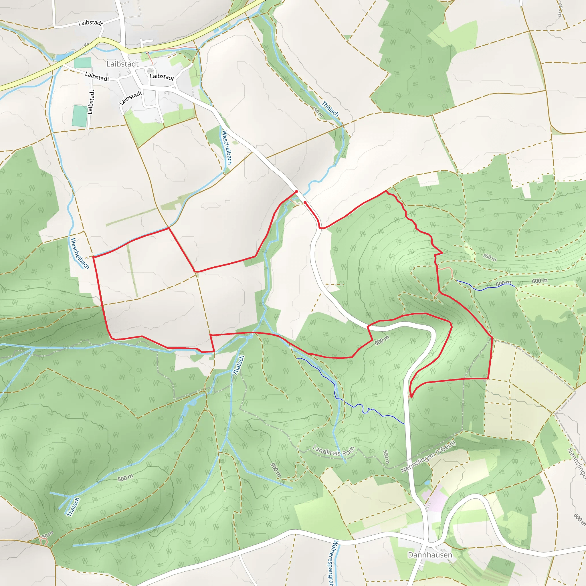 Heimatkundlicher and Frankenweg Teil 7 mobile static map