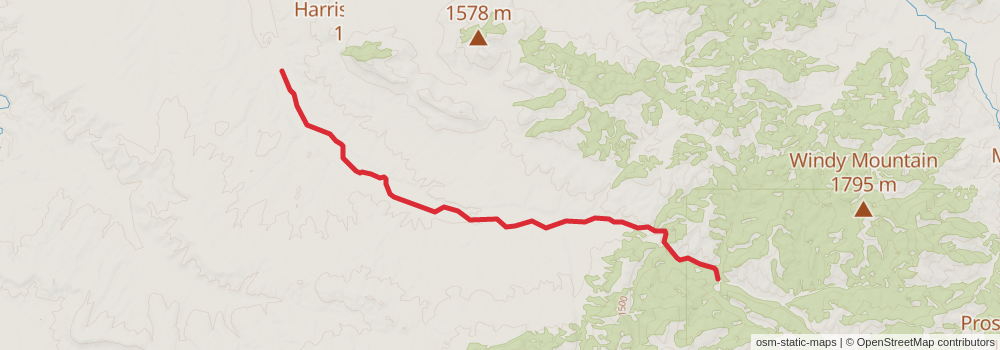 American Perimeter Trail - Rocky Mountains Primary stage 47 Map
