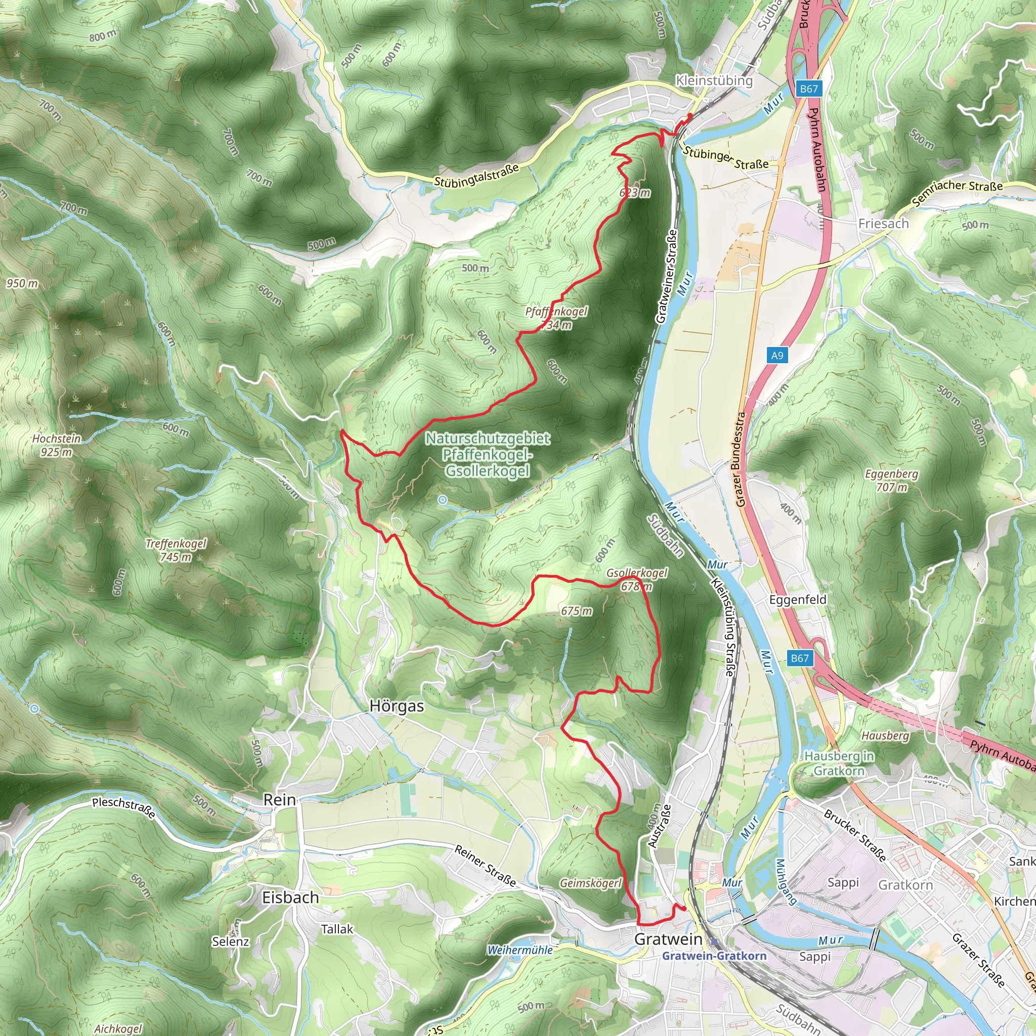 Magic Mountain Pfaffenkogel mobile static map