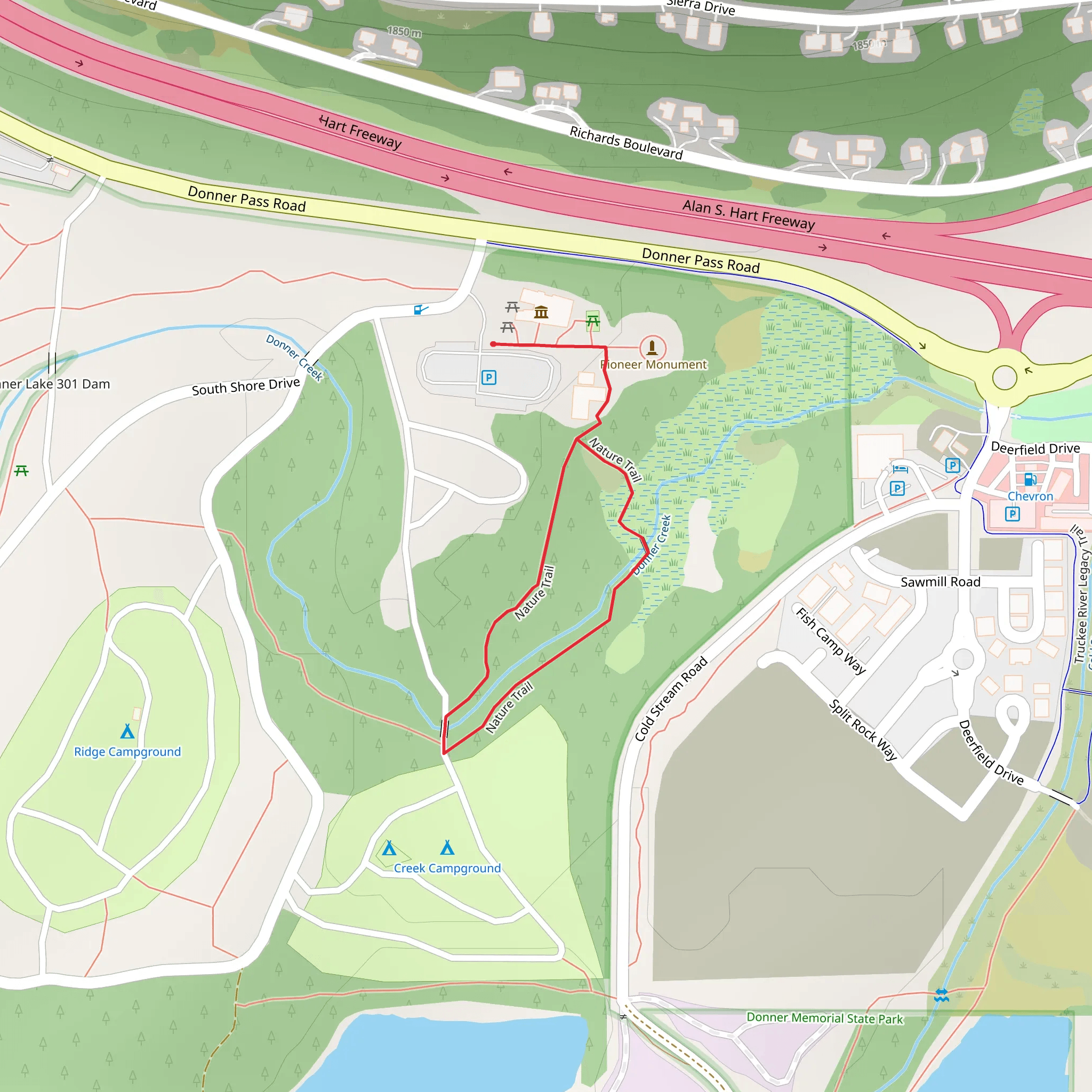 Nature Loop Trail mobile static map