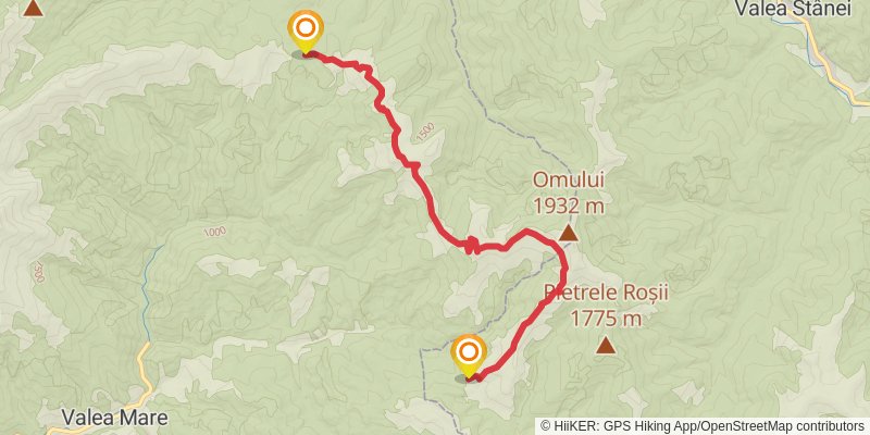 Trans Carpathian Hike stage 67 Map