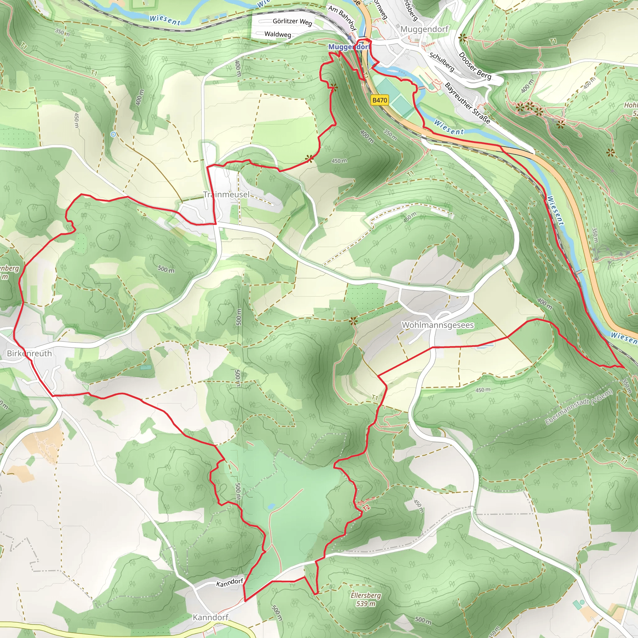 Oberjaegermartera and Leo Jobst Weg mobile static map
