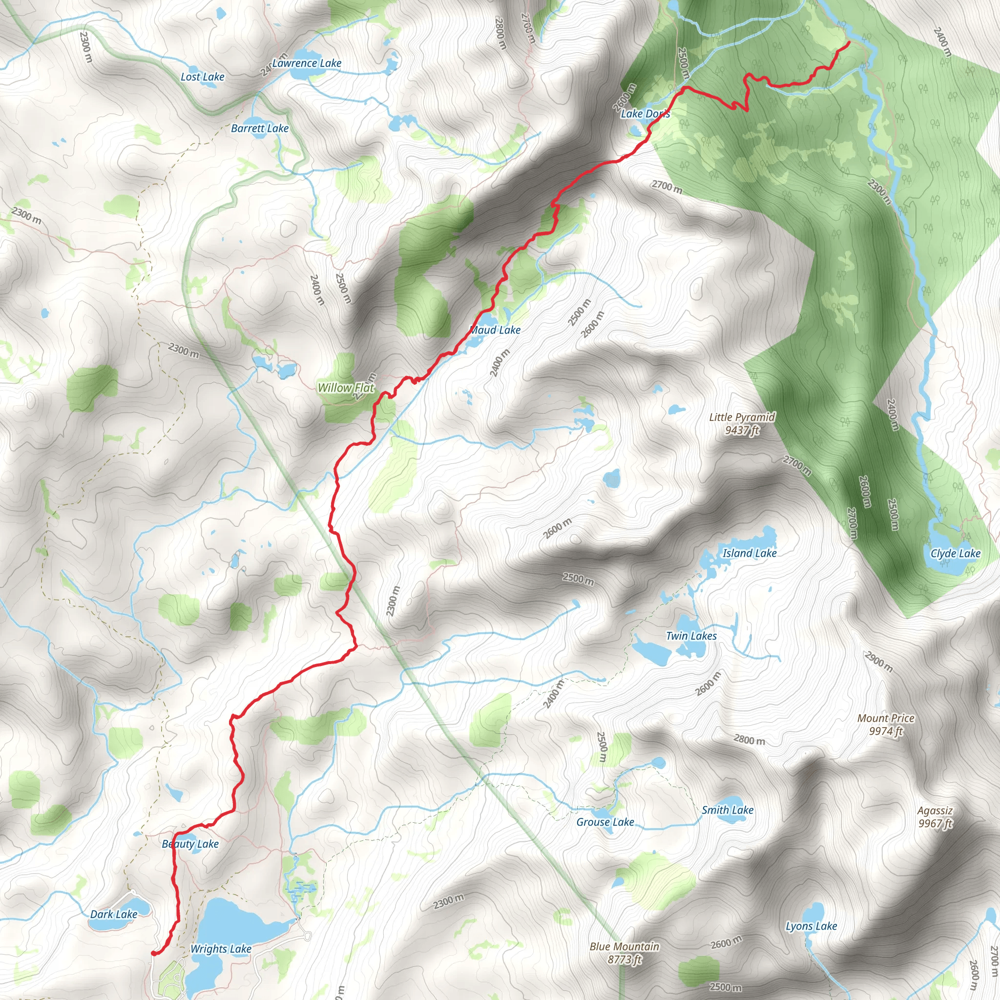 Rockbound Trail mobile static map