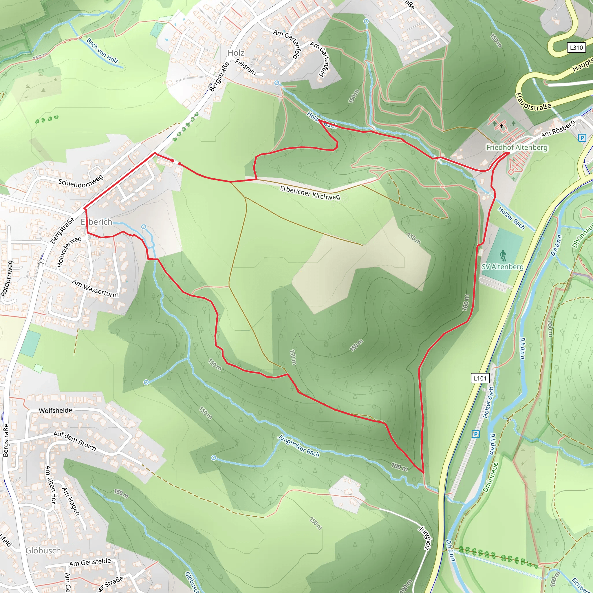 Erberich Loop mobile static map