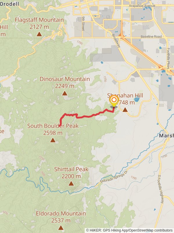 Bear Peak and Nebel Horn via Shanahan - North Fork