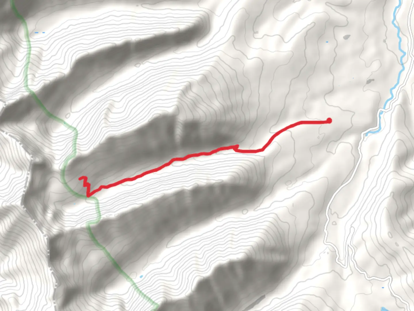 An image depicting the trail Poorman Creek Trail and its surrounding area.