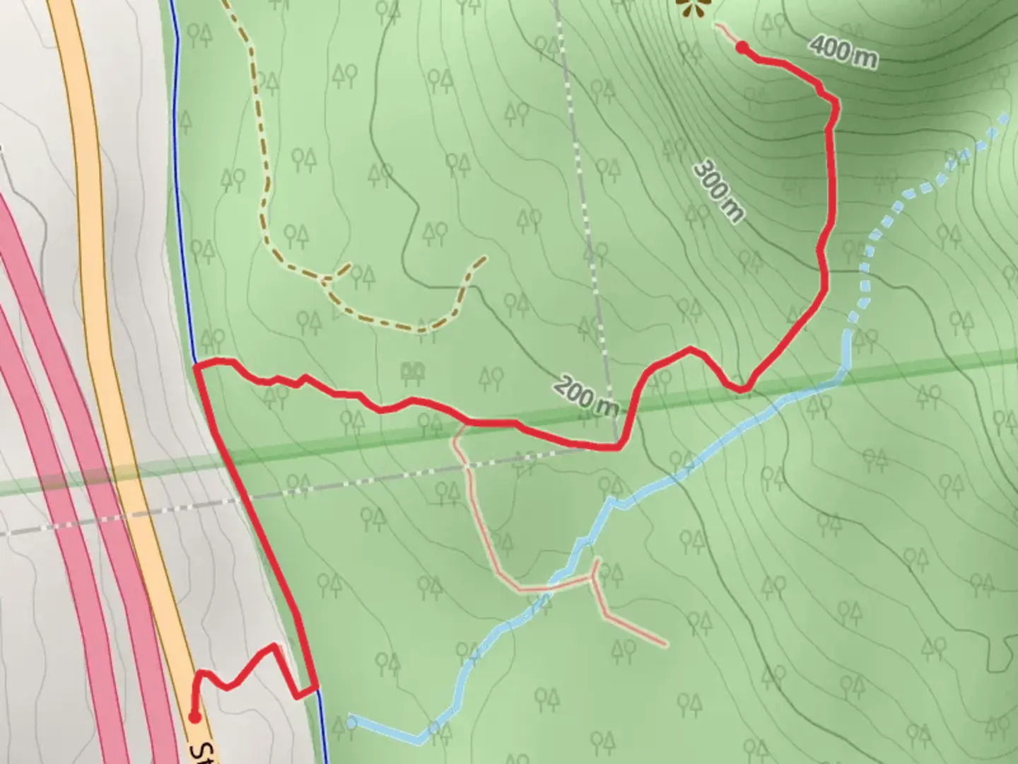 An image depicting the trail French Mountain Blue Trail and its surrounding area.