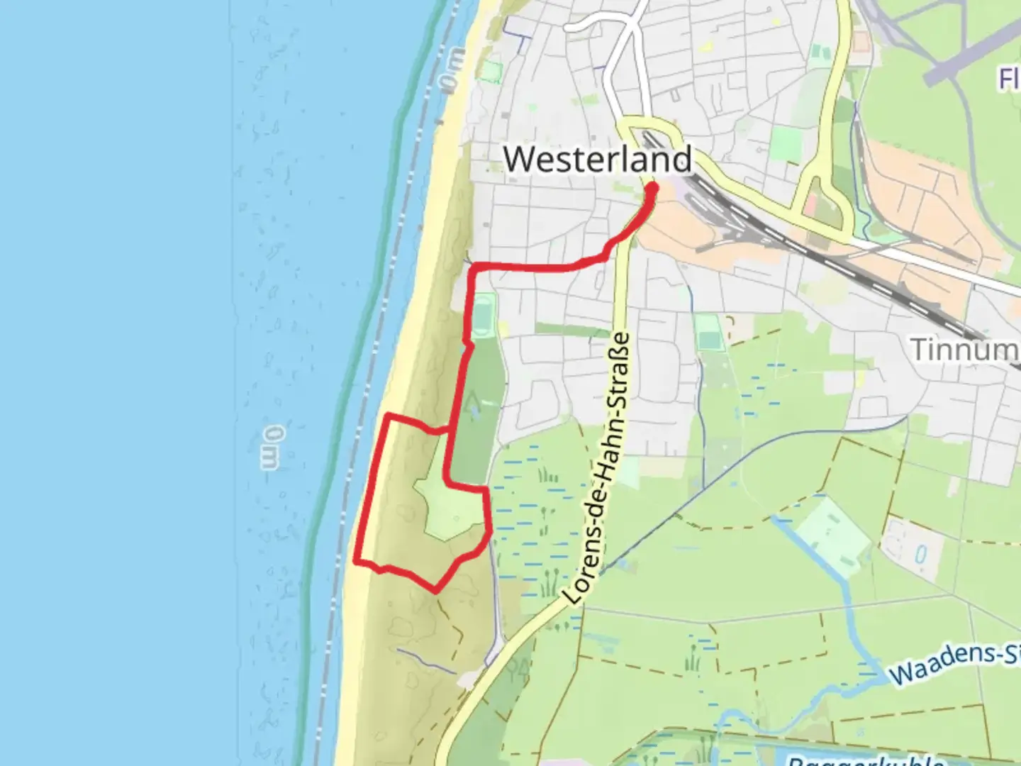 An image depicting the trail Stranddistelweg Walk and its surrounding area.