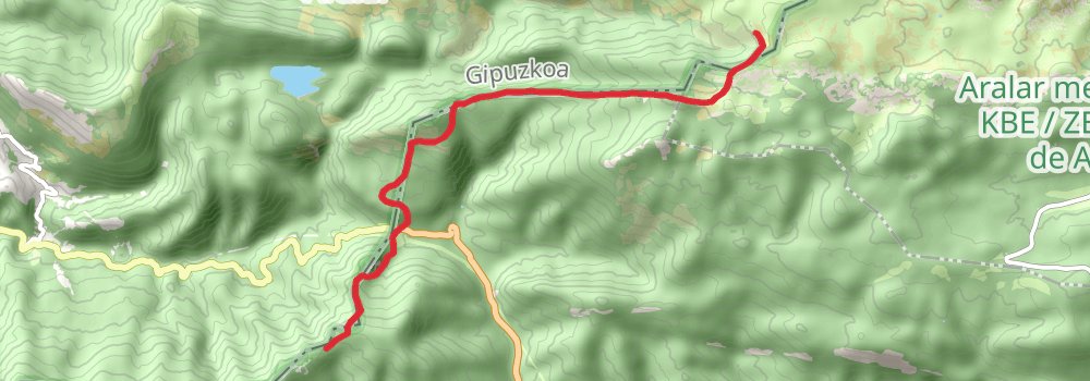 GR 12 - Eukal Herría Trail stage 2 Map
