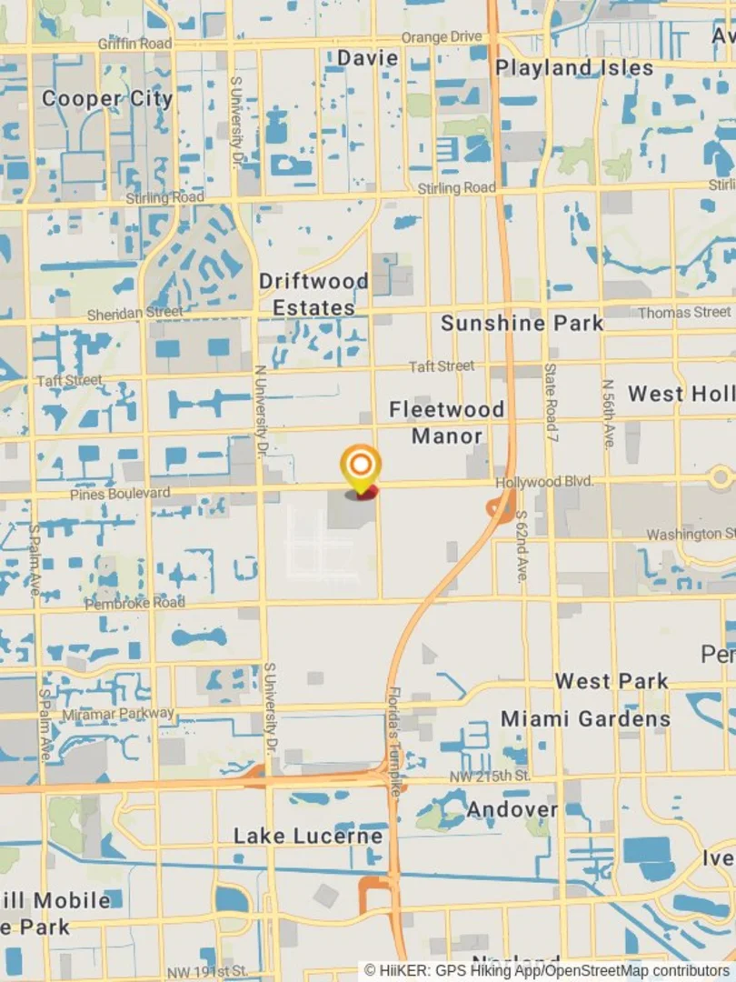 An image depicting the trail Broward College Fitness Park Loop and its surrounding area.