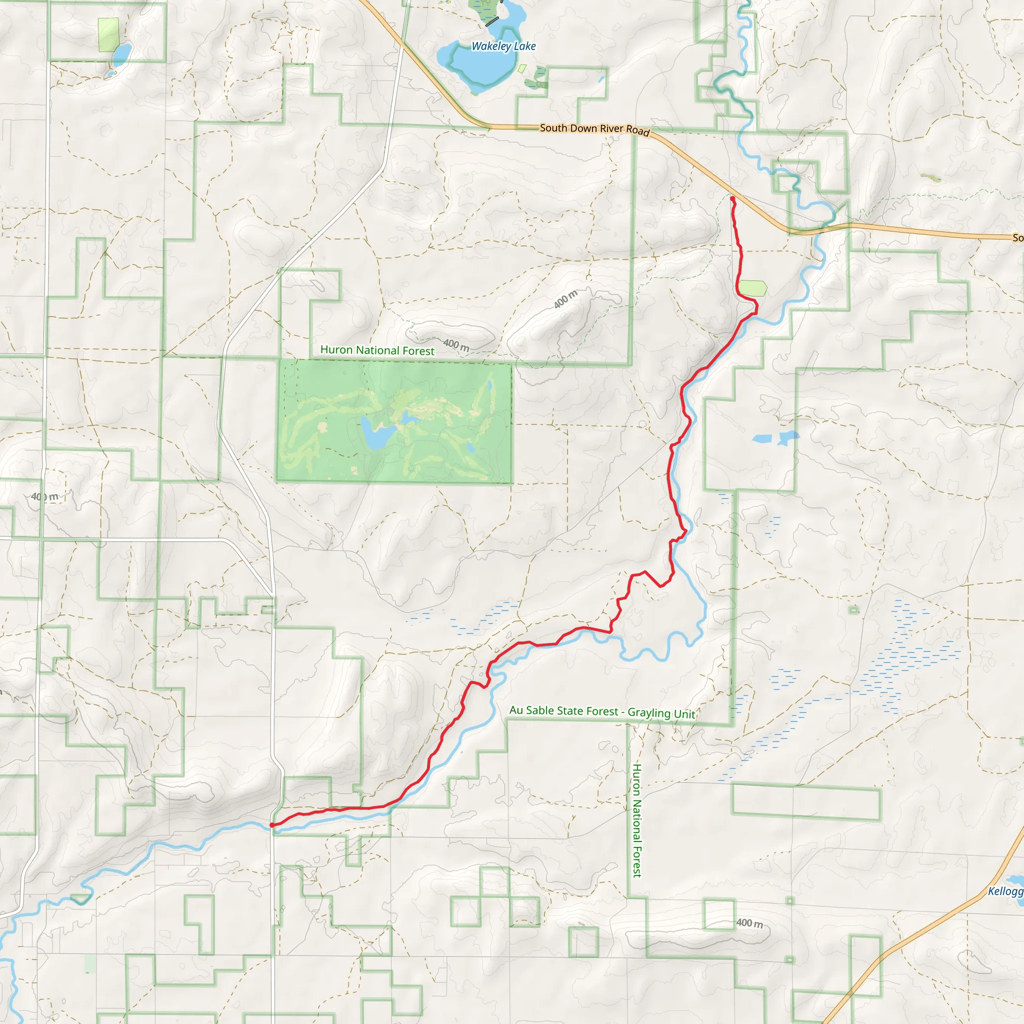 Mason Tract Pathway mobile static map