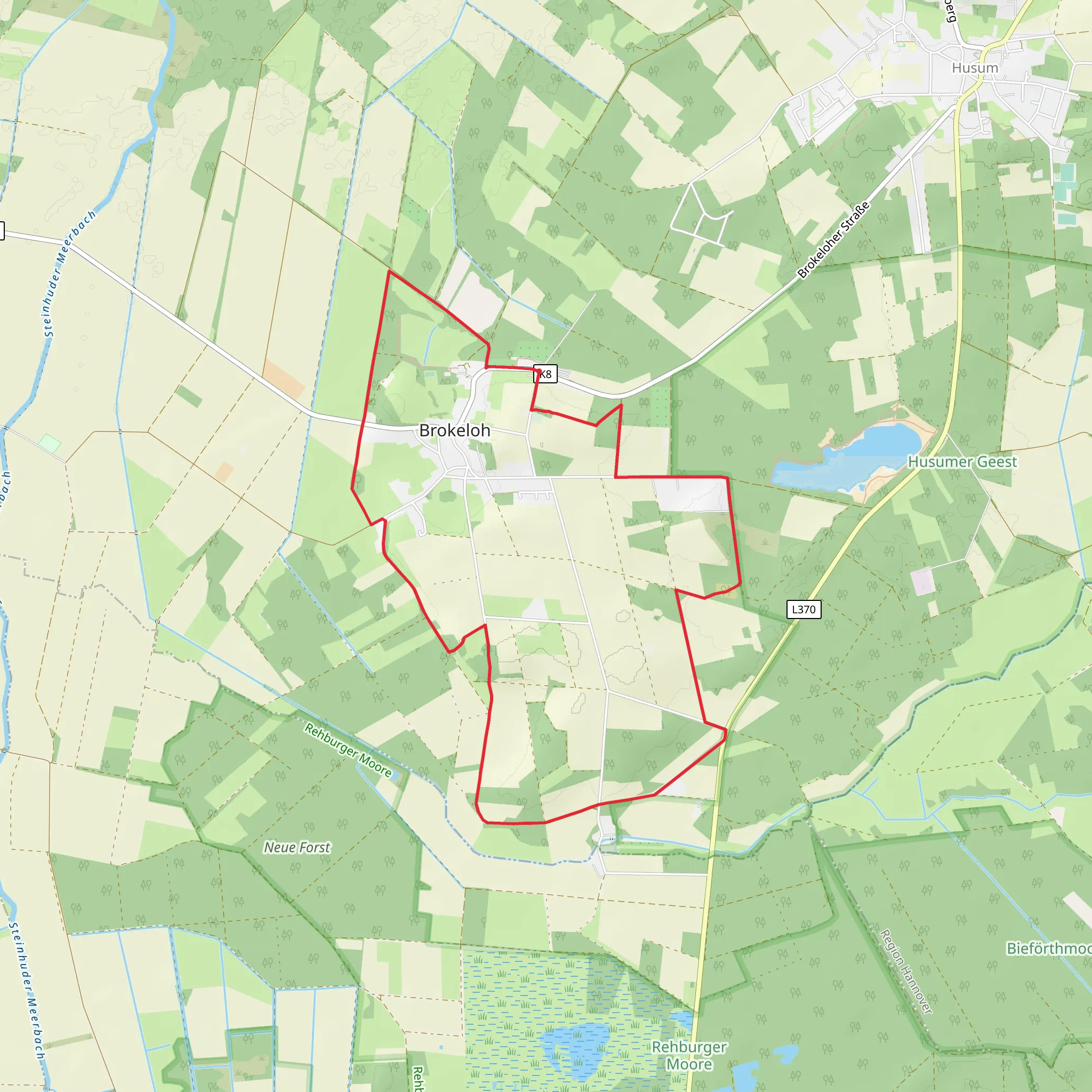 Hermann Loens Wanderweg um Brokeloh mobile static map
