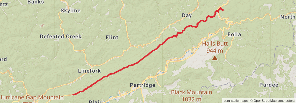 American Perimeter Trail - Southern Appalachian Primary stage 59 Map
