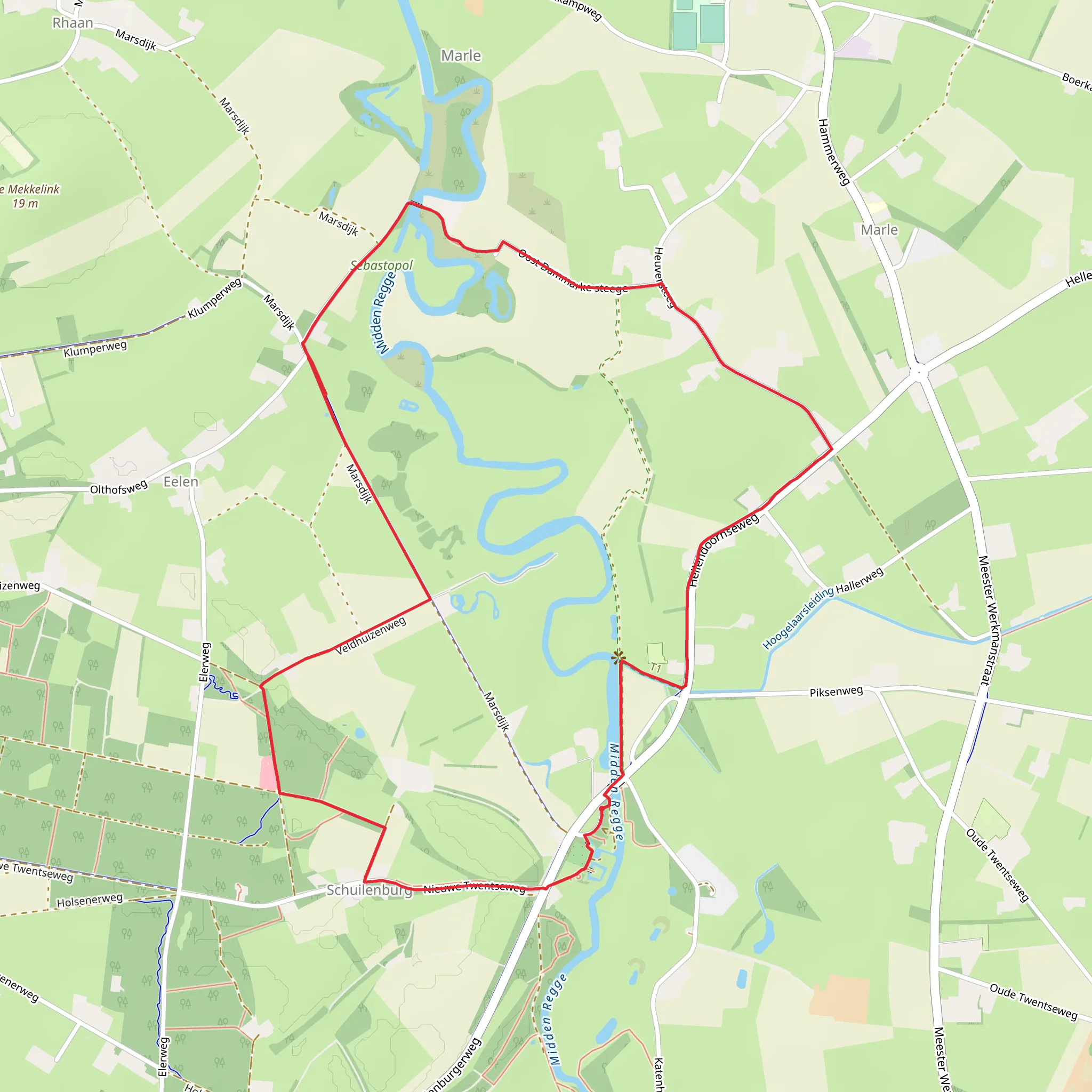 Schuilenburg and Dammarkebrugge Loop mobile static map