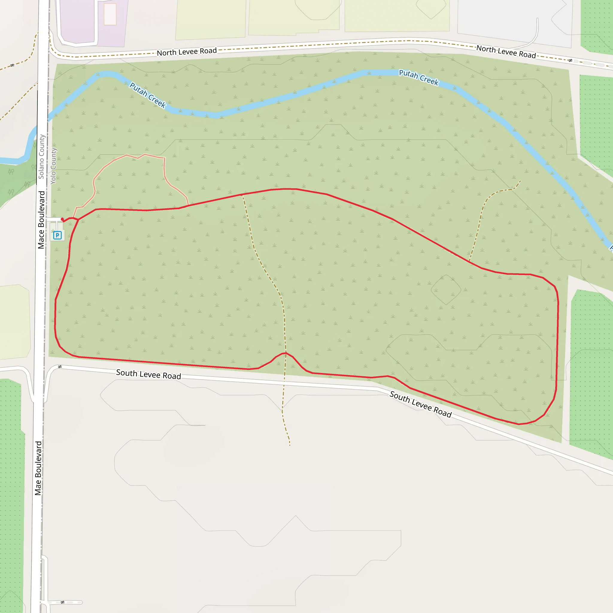 Mace Boulevard Loop - East mobile static map