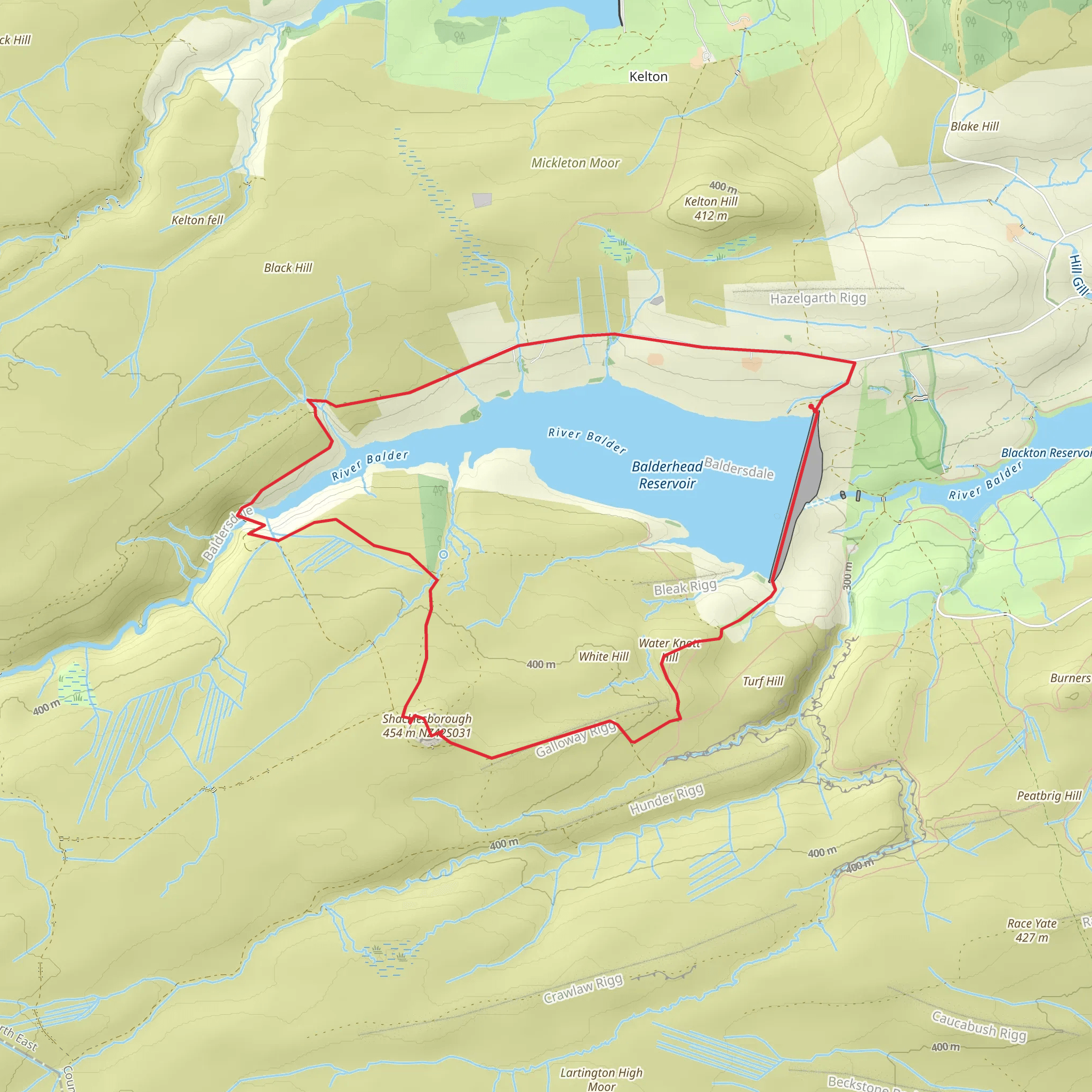 Shacklesborough Circular Walk mobile static map
