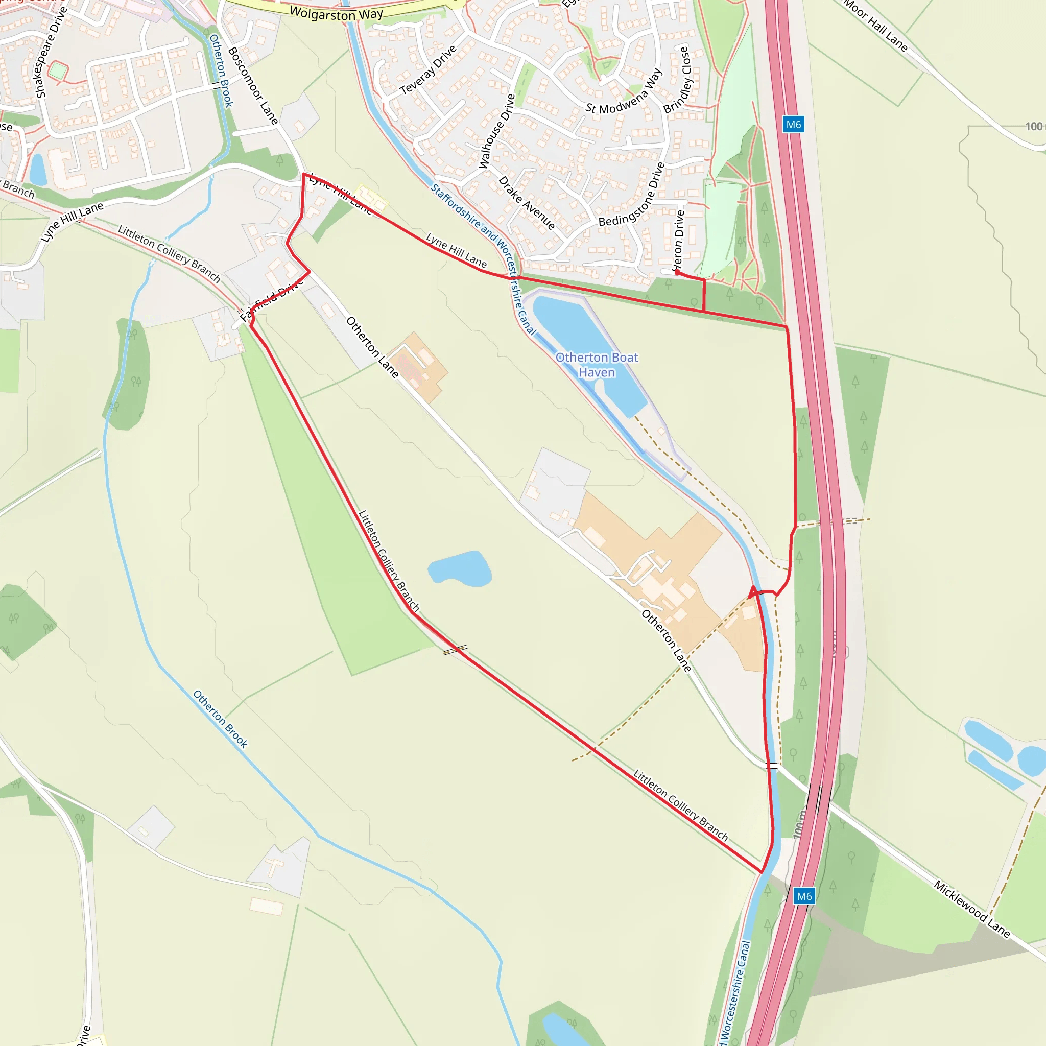 Otherton Circular mobile static map