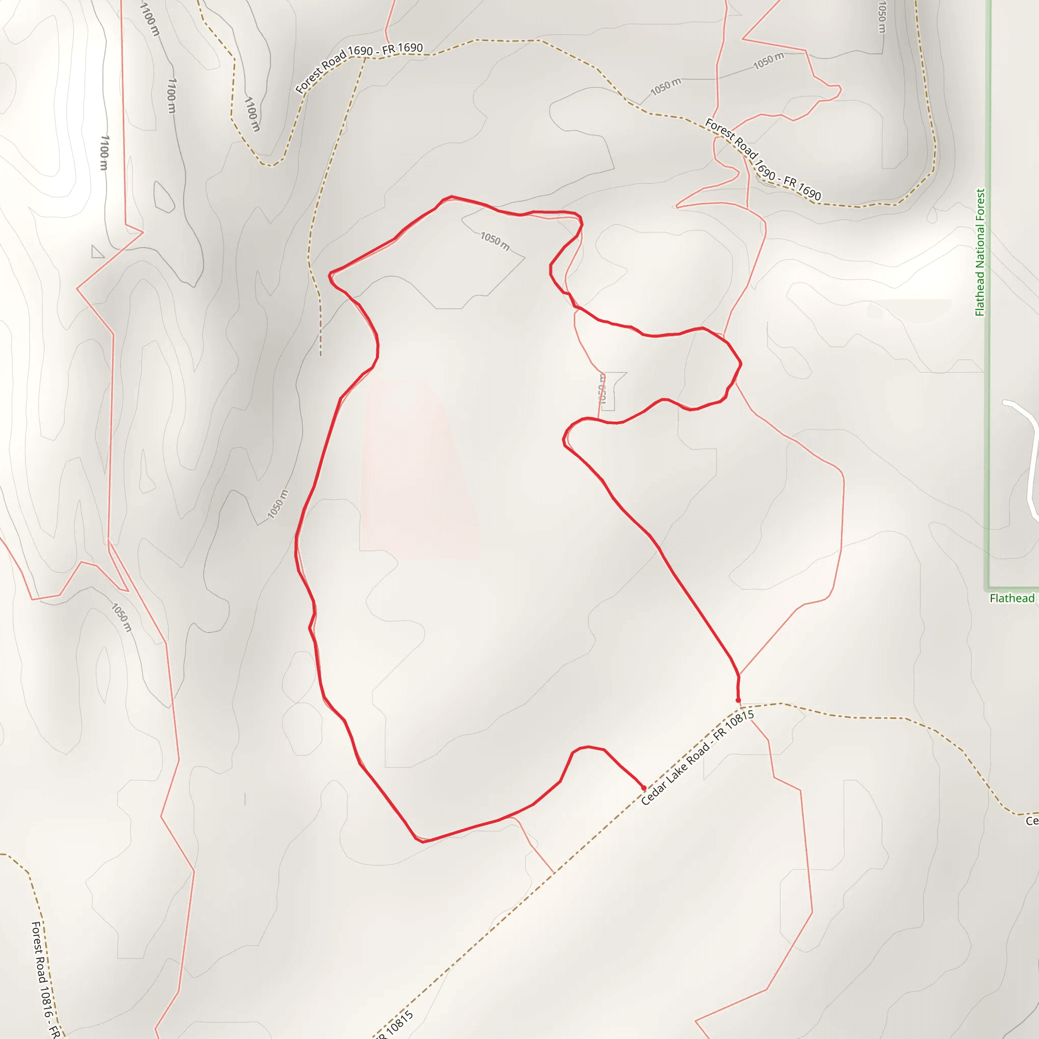 Waving Bear Trail mobile static map