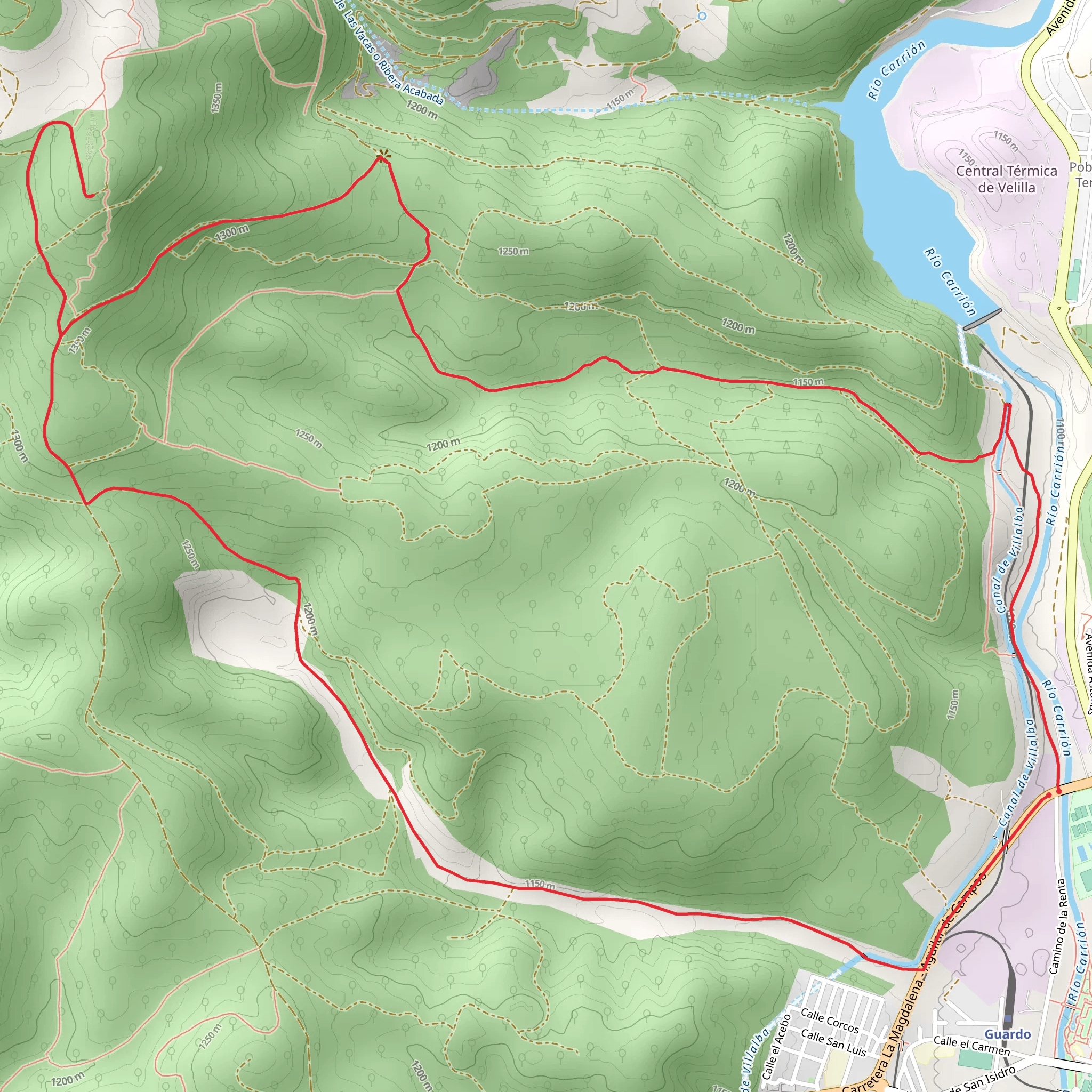 Valley of San Quirce Corcos Valley PR P 18 mobile static map