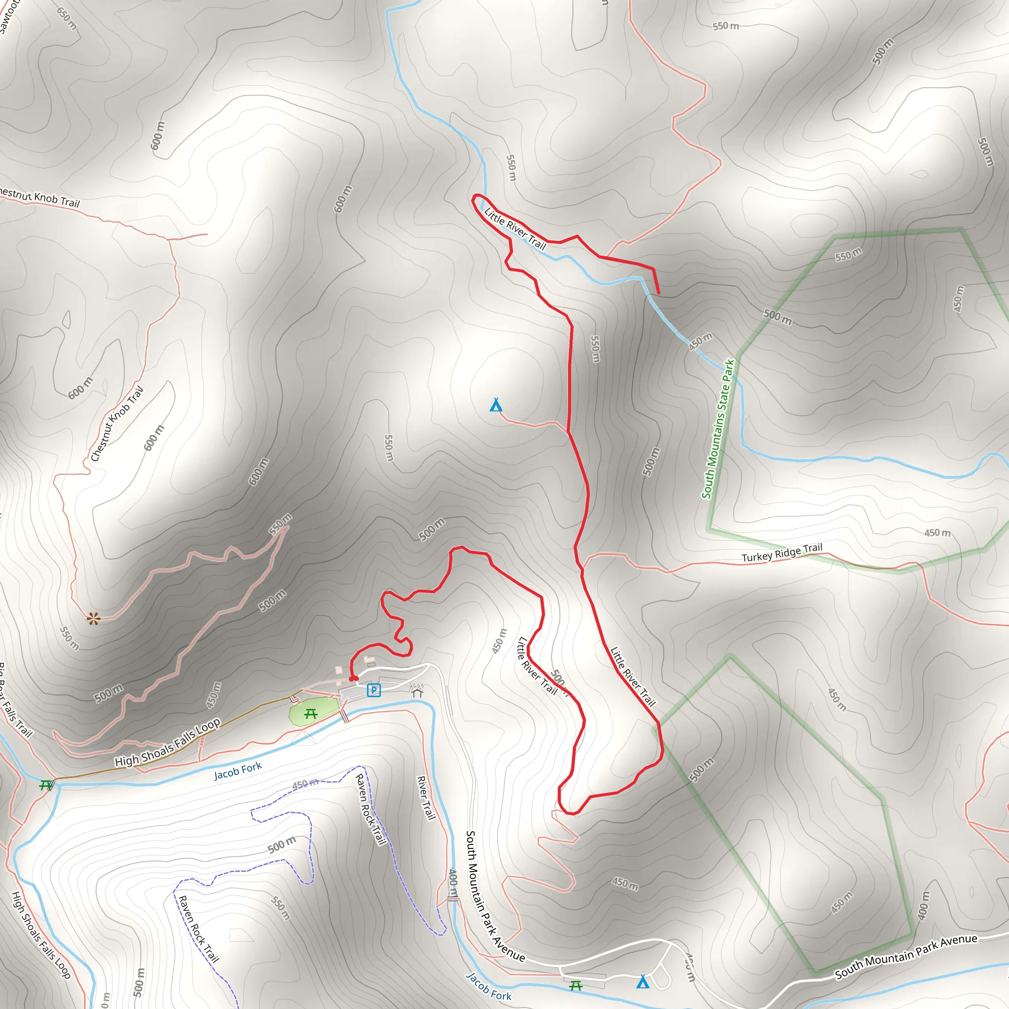Little River Trail mobile static map