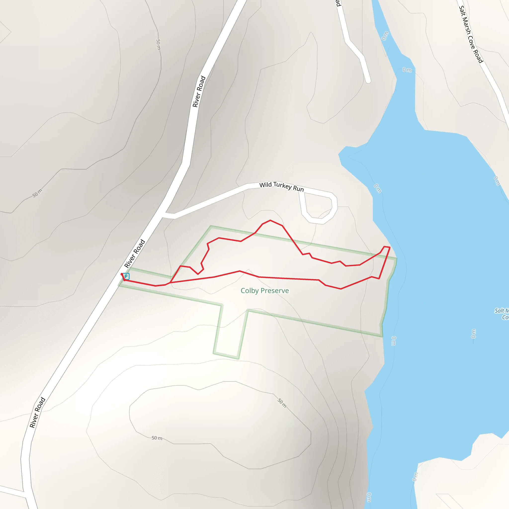 Salt Marsh Cove Loop Trail mobile static map