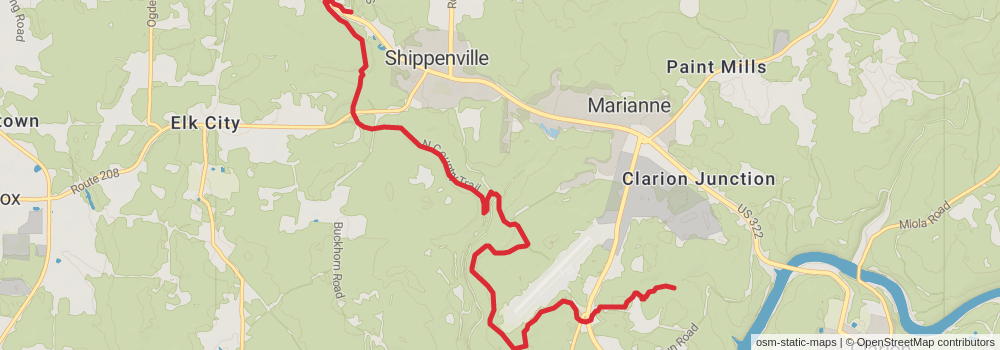American Perimeter Trail - Northern Appalachian Primary stage 13 Map
