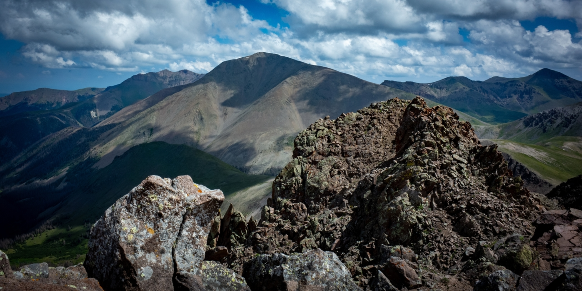 An image depicting the trail San Luis Peak via Stewart Creek Trail and its surrounding area.