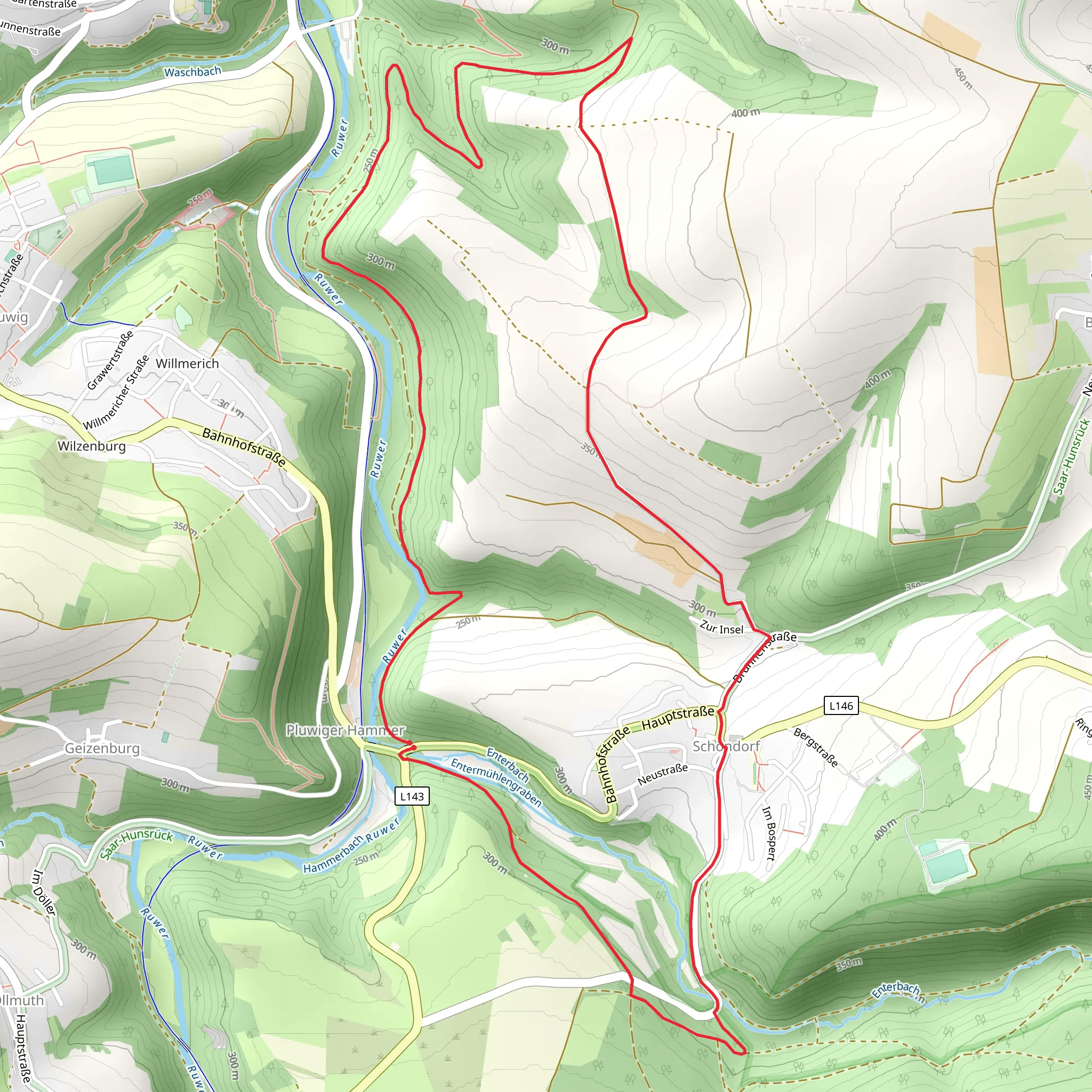 Schöndorf Loop via Raulsmuhle mobile static map