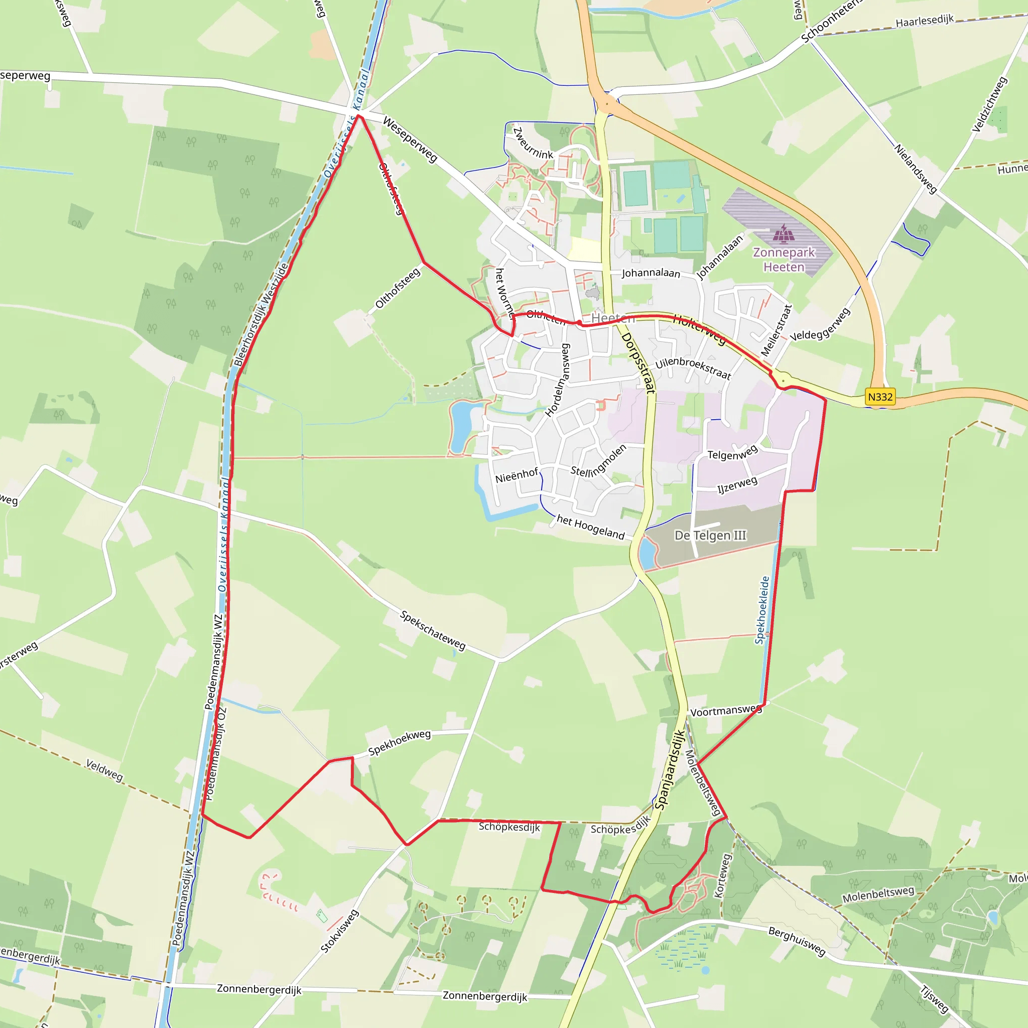 Heeten and Spekhoek Loop mobile static map