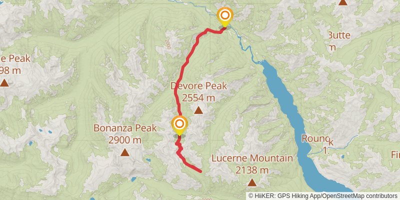 Company Creek Trail stage 3 Map