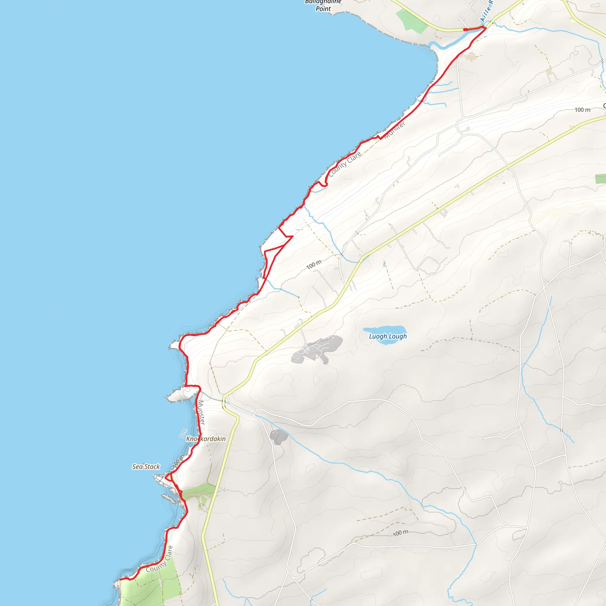 Cliffs of Moher mobile static map