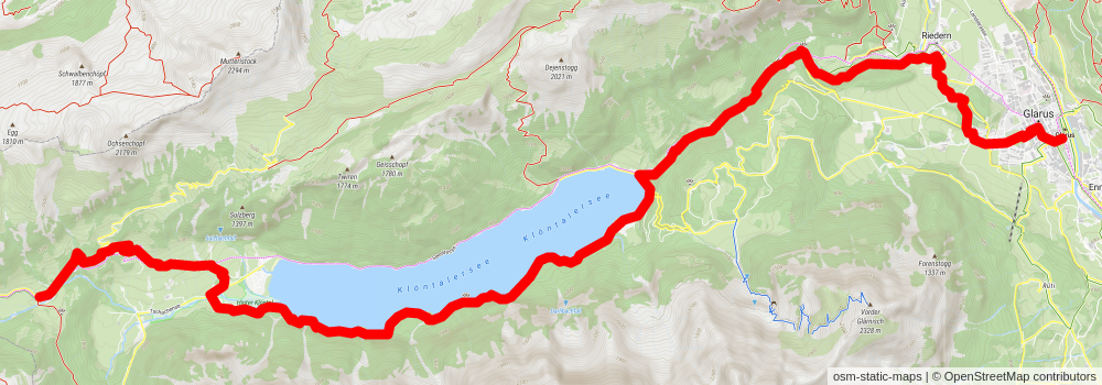 Pragelpass-Weg stage 3 Map