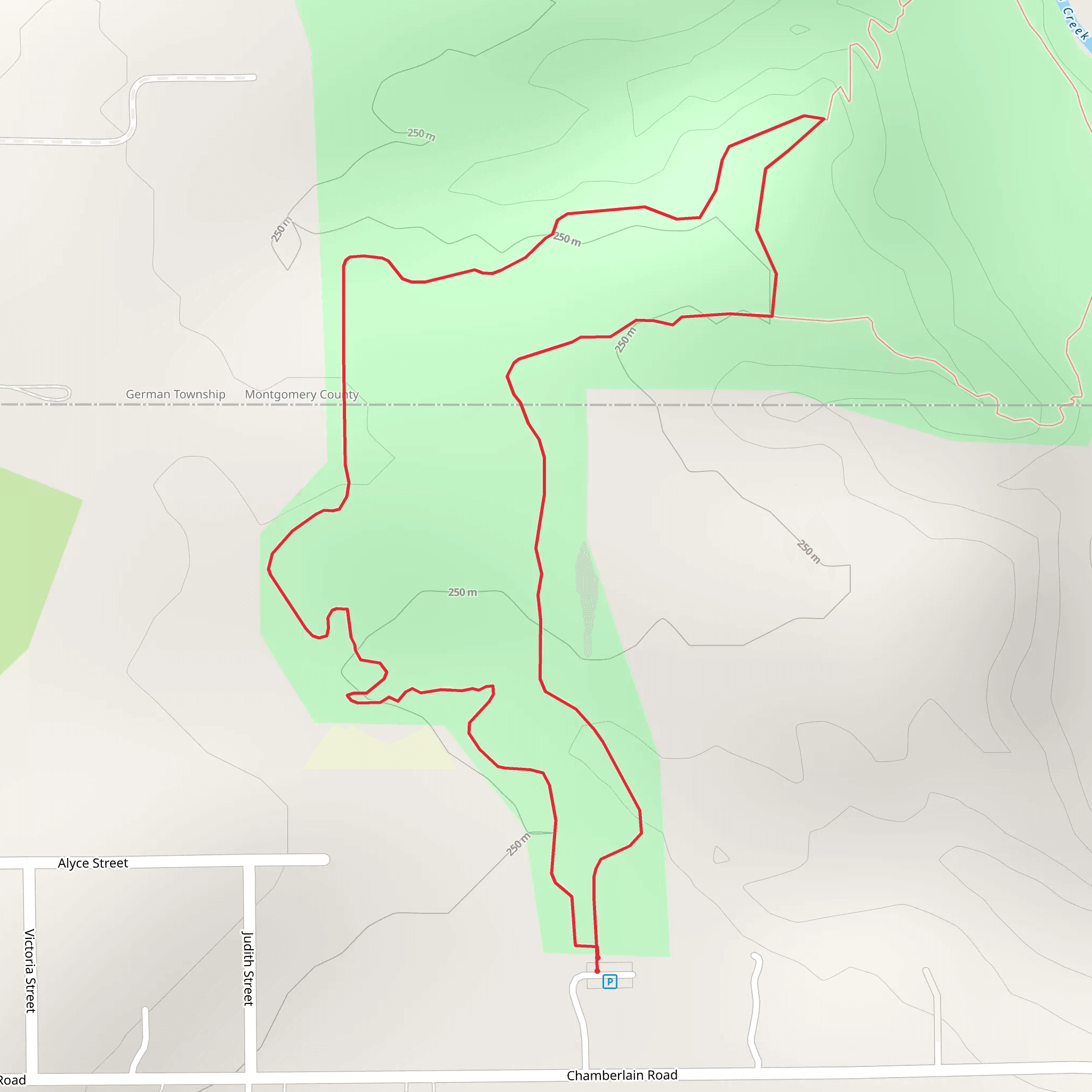 Chamberlain Road Loop mobile static map
