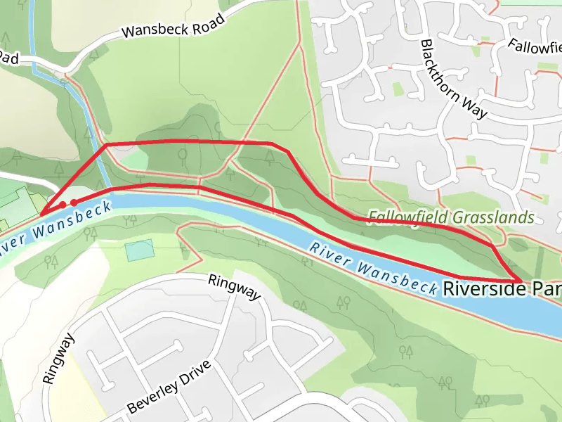 Wansbeck Riverside Country Park mobile static map