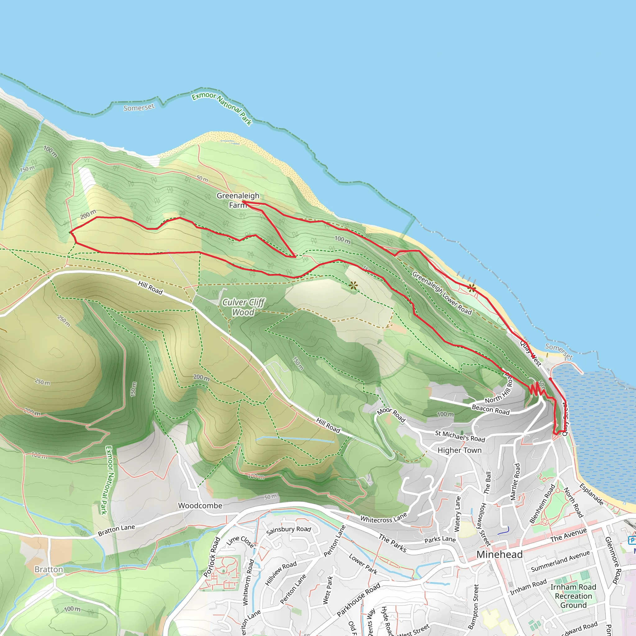 Greenaleigh Farm Walk mobile static map