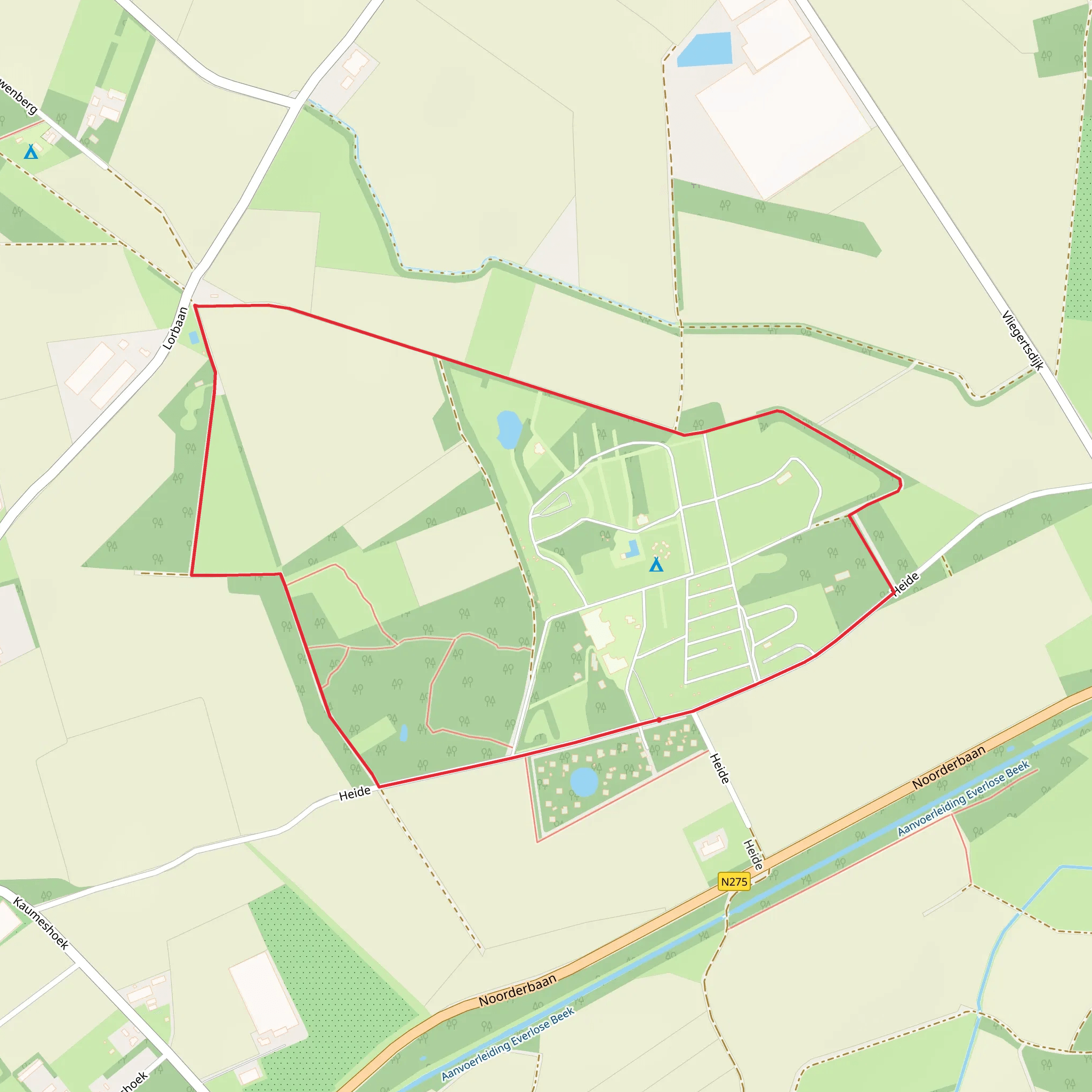 Fladderpad Loop mobile static map