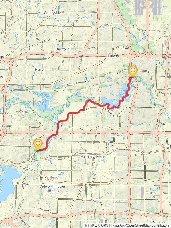 Village Creek and River Legacy Trail East