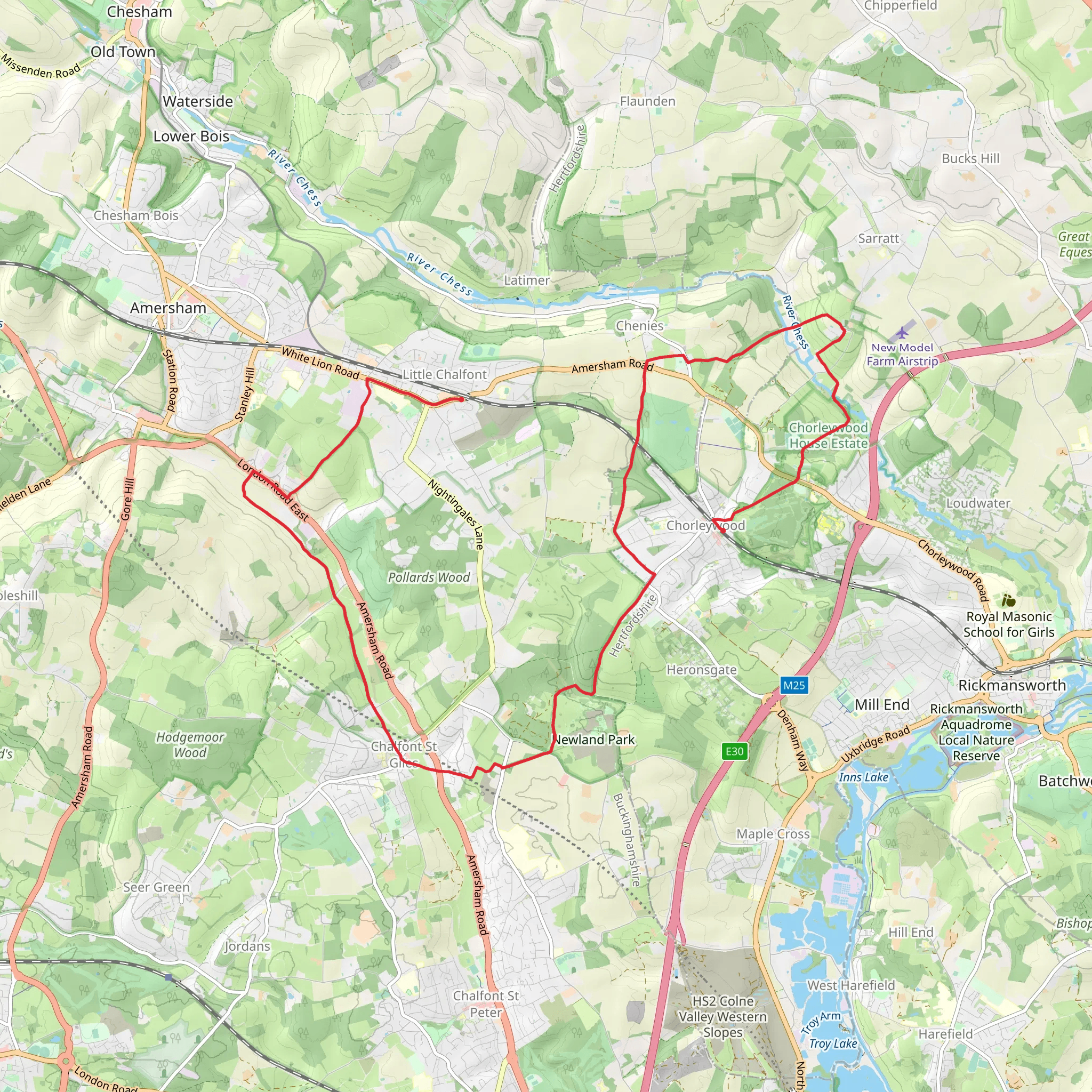 Chalfont and Latimer - Chalfont St Giles and Chorleywood mobile static map